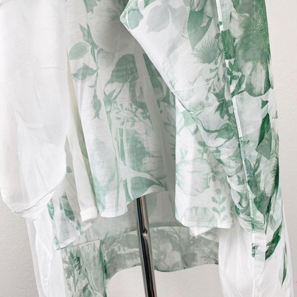 Scandal Italy Dress Flowy 3/4 Sleeve Roses Tunic - Picture 6 of 13